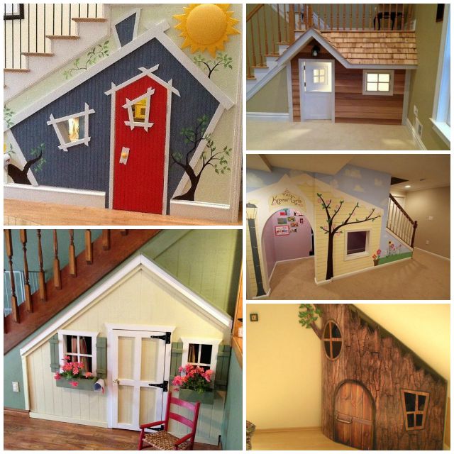 10 Incredible Kids Under Stair Playhouse DIY Ideas and tutorial