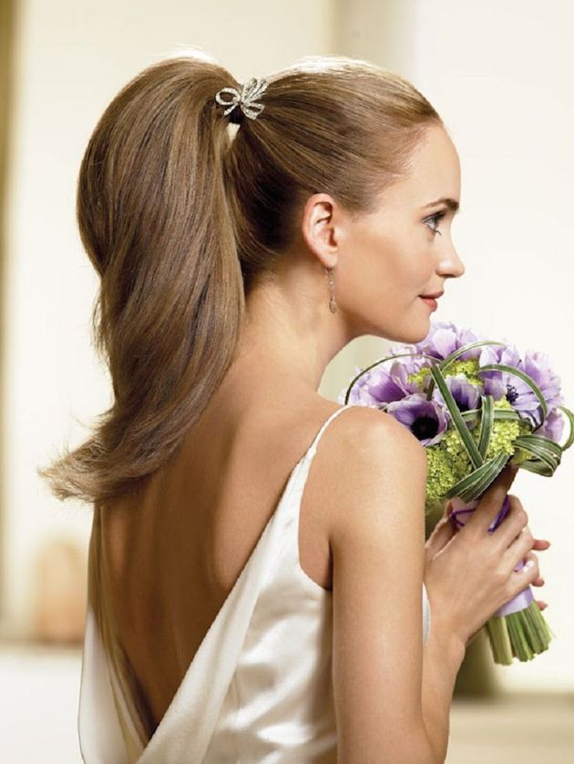 15 Ways to Rock a Pony Tail on Your Wedding Day