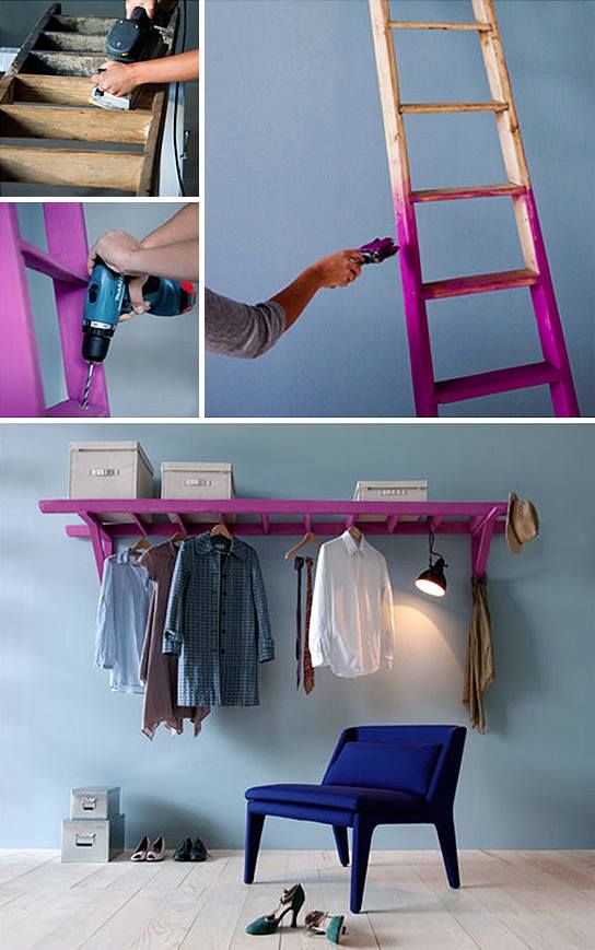 20 Creative Ways to Use Ladders for Vintage Home Decorating