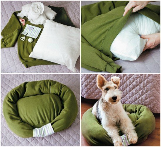 30+ Brilliant Pet Bed DIY Ideas with Tutorials