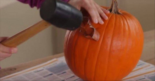 DIY Cookie Cutter Pumpkin Carving - video