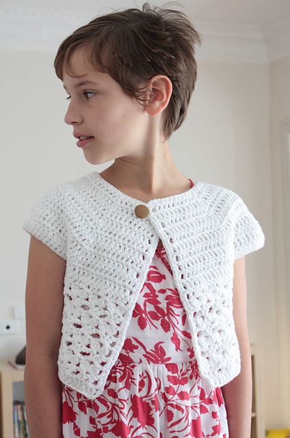 DIY Crochet Bebop Or Urban Girl Cropped Cardi Free Crochet Pattern