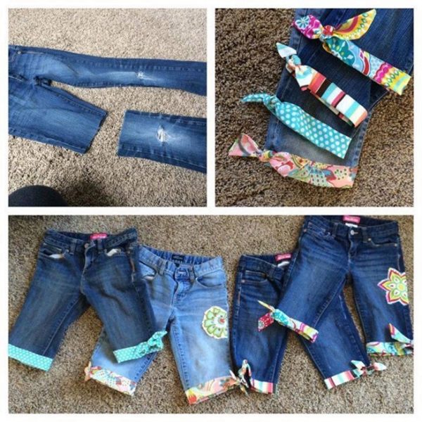 DIY Cuffed Cut Off Jean Shorts Tutorials