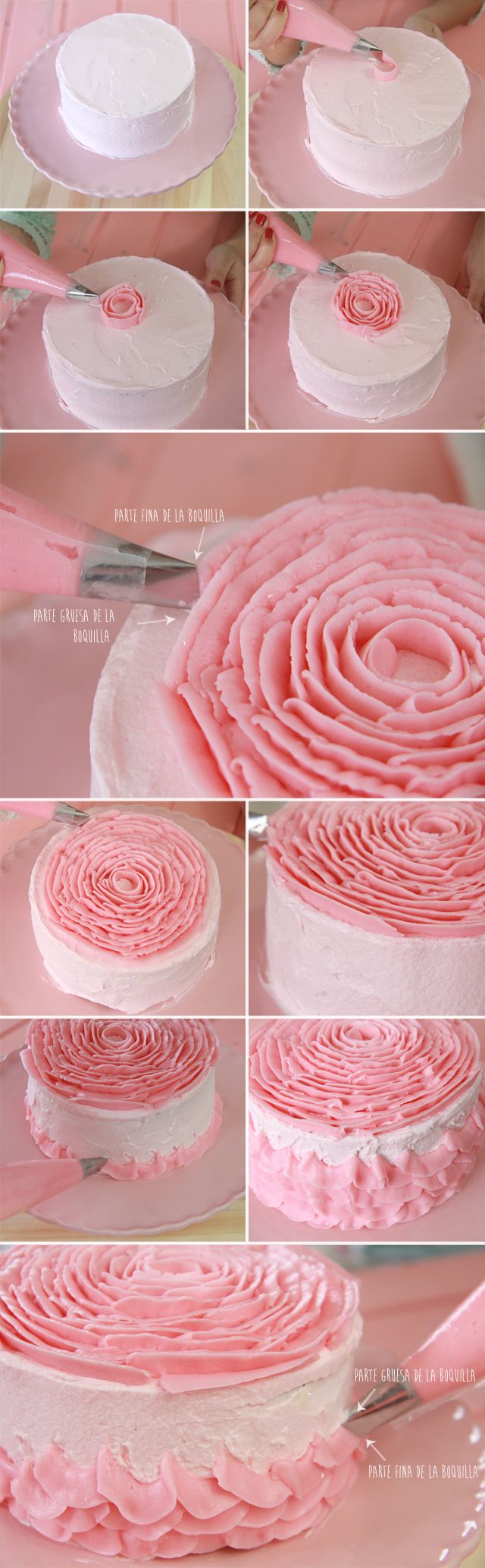 DIY Fabulous Rose Cake Decorating