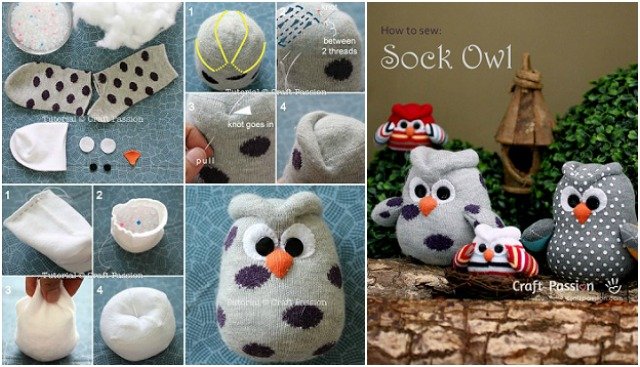 DIY Sock Owl Tutorial Free Pattern