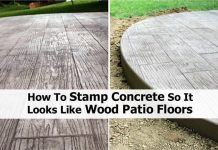 DIY Stamped Concrete Wood DIY Stamped Concrete Wood tutorial