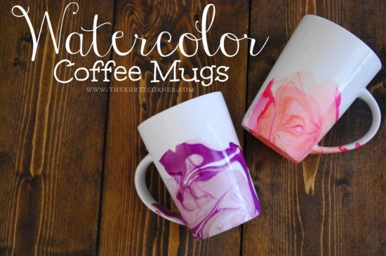 DIY Water Marble Mug Tutorial