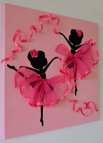 DIY Dancing Ballerina Canvas Wall Art Tutorial - Video