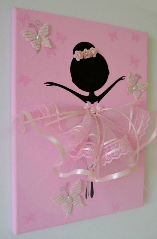 Dancing Ballerina Canvas Wall Art