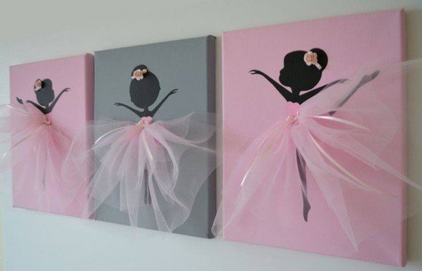 Dancing Ballerina Canvas Wall Art