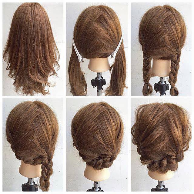 Fashionable Braid Hairstyle for Shoulder Length Hair