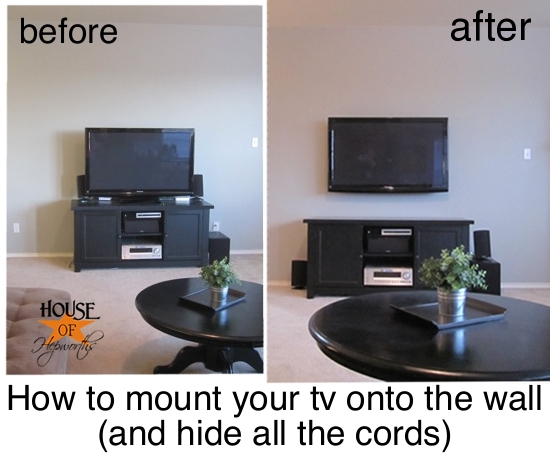 How To Mount Your TV To The Wall And Hide The Cords