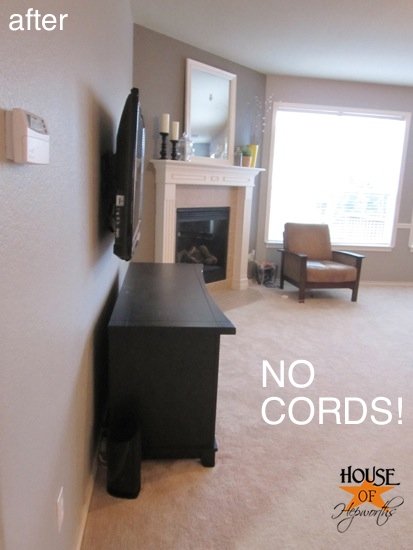 How To Hide TV Cords - Thistlewood Farm