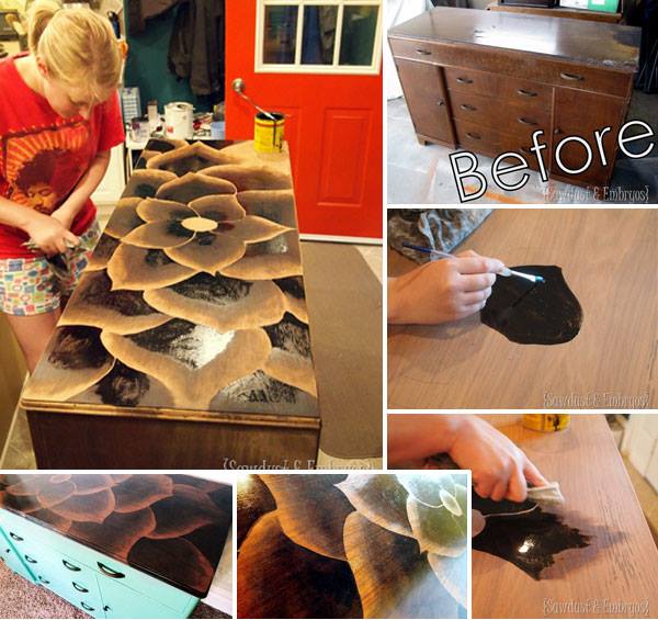 How To Use Stain To Make Amazing Furniture Art