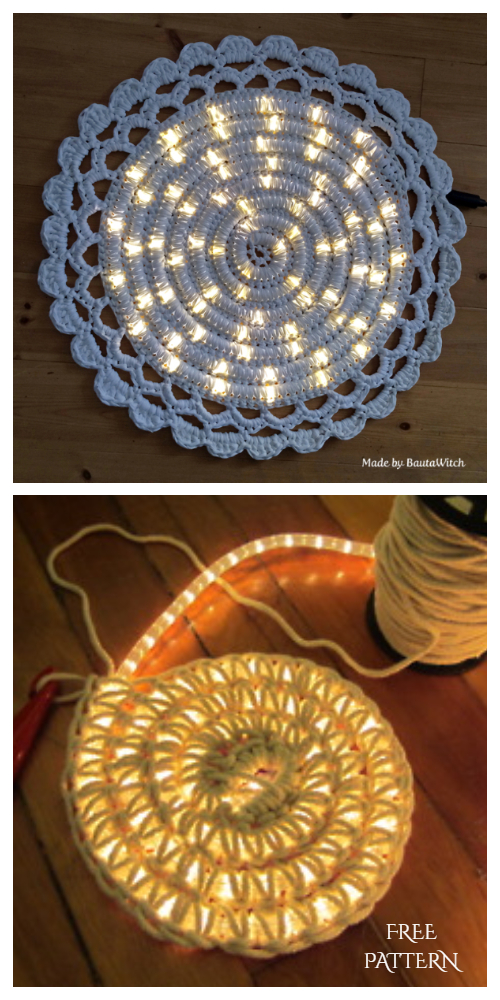 Crochet LED Rope Light Carpet Free Pattern