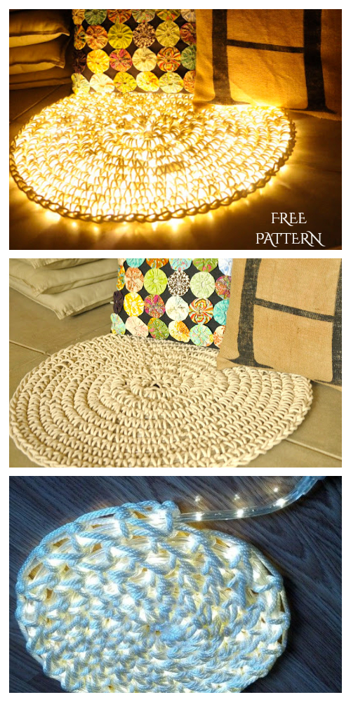 Crochet Night Light Rug Free Pattern