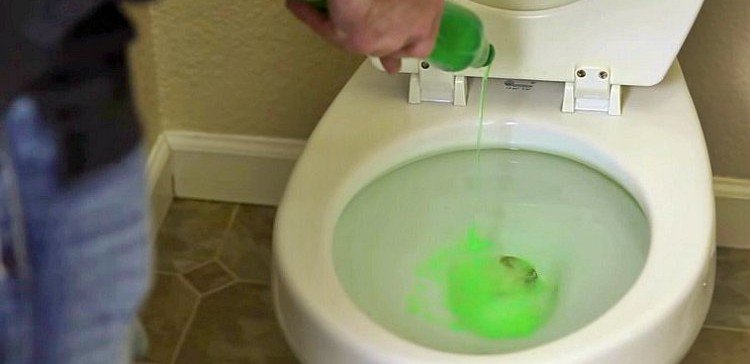 This Handyman Pours Dish Soap to Unclog A Toilet
