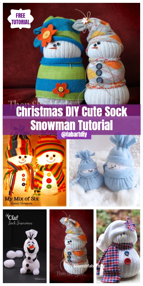 Different Ways to DIY Sock Snowman Tutorials