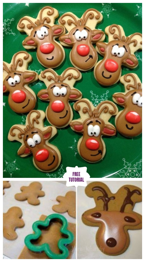 Bake a batch and let it cool down to room temperature. Upsidedown Gingerbread Man Made Into Reindeers : Diy Cute Reindeer Cookies Recipe For Christmas Treat Video