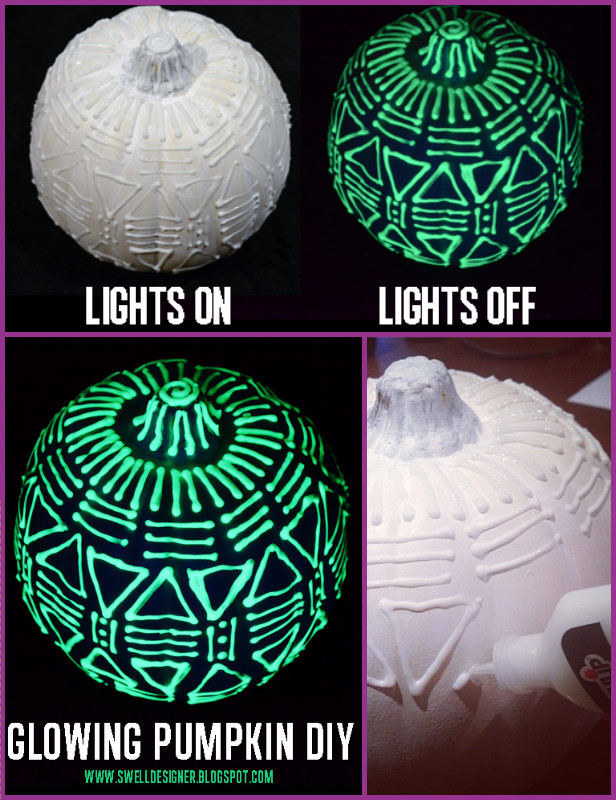 DIY Glow In The Dark Pumpkins Tutorial for Halloween