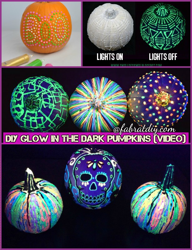 DIY Glow In The Dark Pumpkin Tutorials (Video)