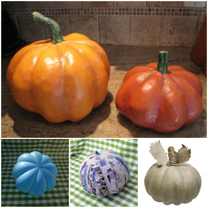 DIY Papier Mache Pumpkins 