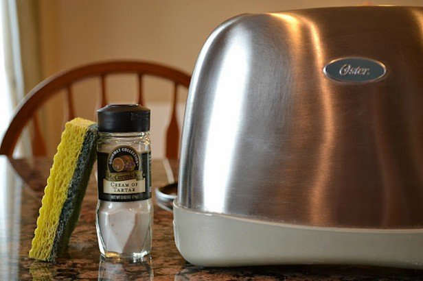 16 DIY Cleaning Hacks - Clean and Shine stainless steel appliances with Tartar cream