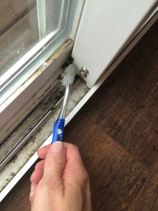 16 DIY Cleaning Hacks - Clean window tracks like a pro