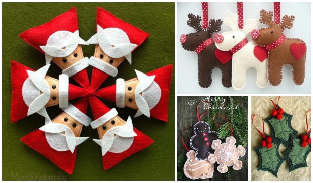 Diy Felt Christmas Ornament Pattern And Template