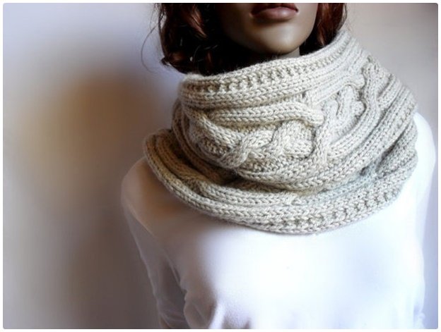 DIY Women Cable Knitted Sweater Cowl-Vest (Video)