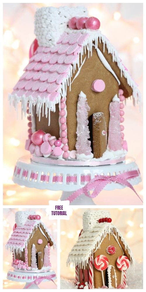 DIY Christmas Crackers Cottage Tutorials - Making a Gingerbread House DIY Tutorial