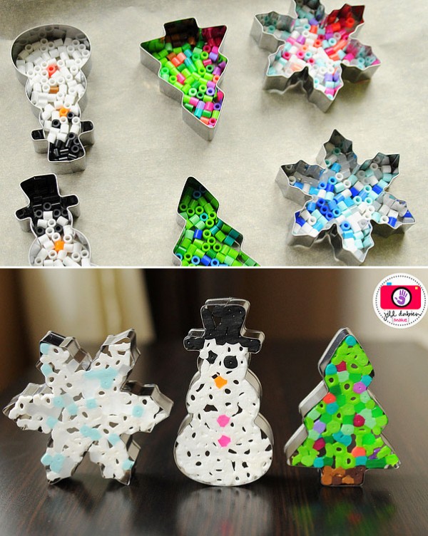 Creative Christmas Ornaments DIY from Cookie Cutters