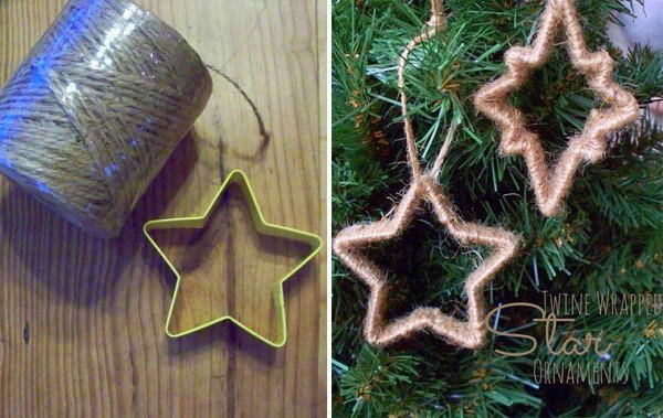 Creative Christmas Ornaments DIY from Cookie Cutters