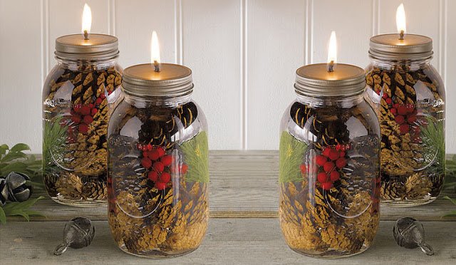 DIY Mason Jar Oil Candles Tutorial