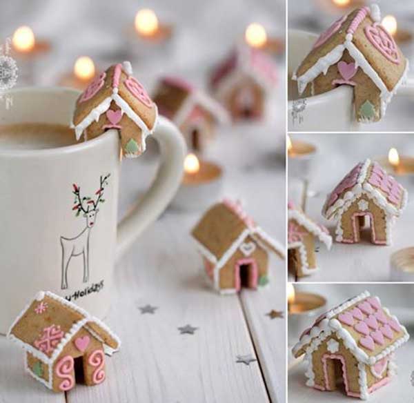 20+ Super Cute Christmas Treats DIY Ideas For This Holiday - Mini Gingerbread House Tutorial