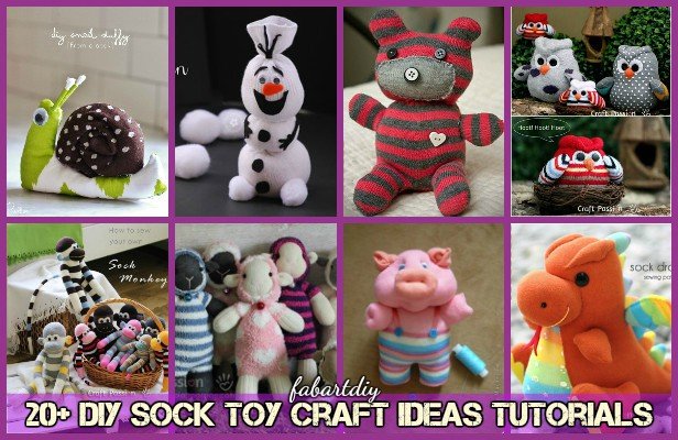 20+ DIY sock toy craft ideas tutorials