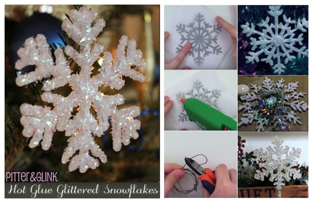 DIY Hot Glue Snowflake Christmas Ornament Tutorial + Video