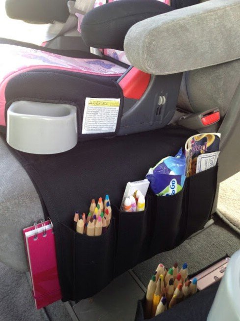 12 Brilliant Hacks To Keep Your Car Organized and Clean-Flort turned into Car Organizer for Kids