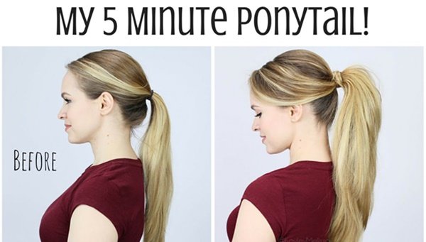 Beauty Hack 5 Minute Ponytail Trick to Volume Up Your Hair