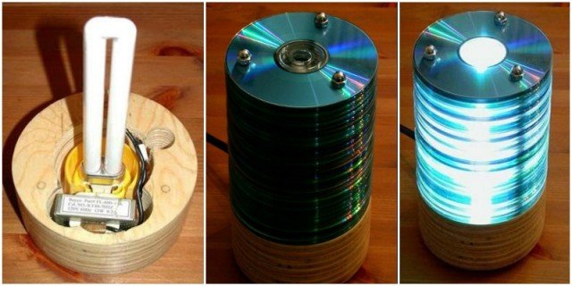 DIY CD Lamp from old CDs