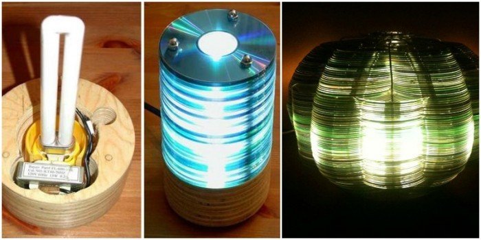 DIY CD Lamp from old CDs Tutorial