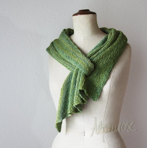 DIY Knit Slot Scarf-Knit Arrow Caterpillar Scarf (Free Pattern)