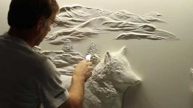 Amazing Drywall Art Sculpture By Bernie Mitchell - Drywall Art Sculpture By Bernie Mitchell