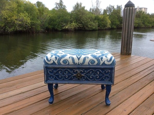 15 Creative Ways to Recycle Your Old Dresser Drawers-Old Drawer Ottoman