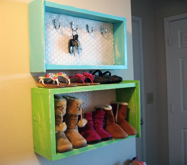 15 Creative Ways to Recycle Your Old Dresser Drawers-Drawers Into Wall Storage