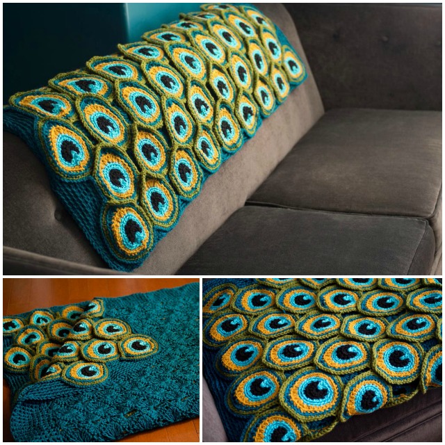 Crochet Peacock Blanket Pattern