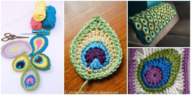Crochet Peacock Feather Patterns