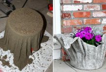 DIY Concrete Towel Planter Pot (Video) DIY Concrete Towel Planter (Video)