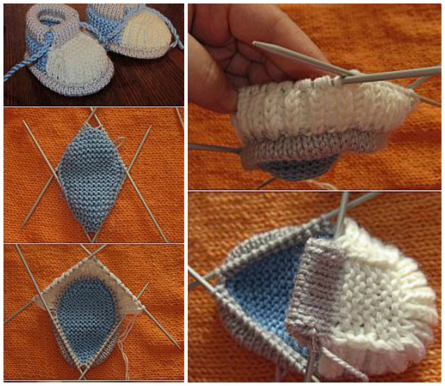 DIY Knit Baby Booties Free Pattern