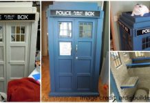 DIY TARDIS Cat Fort Playhouse Free Plan DIY TARDIS Cat Fort Playhouse Free Plan